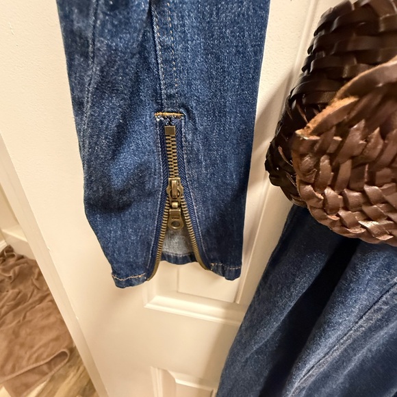 Vintage Forenza One Piece Jean Pantsuit Size 8 - Picture 2 of 8